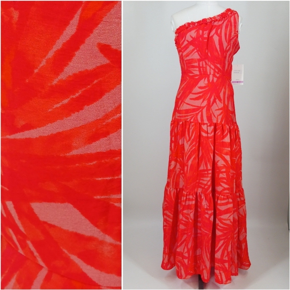 Taylor One Shoulder Tiered Maxi Dress